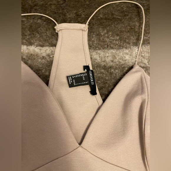 Forever 21 Beige Bodycon Mini dress - Picture 2 of 6